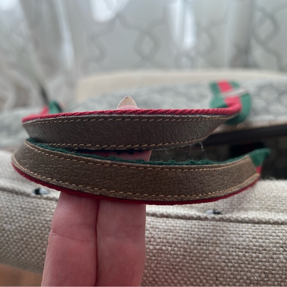 GUCCI Plus Monogram Weekender Travel Bag Web Duffle Bag Great Used Condition COA - Picture 8 of 15